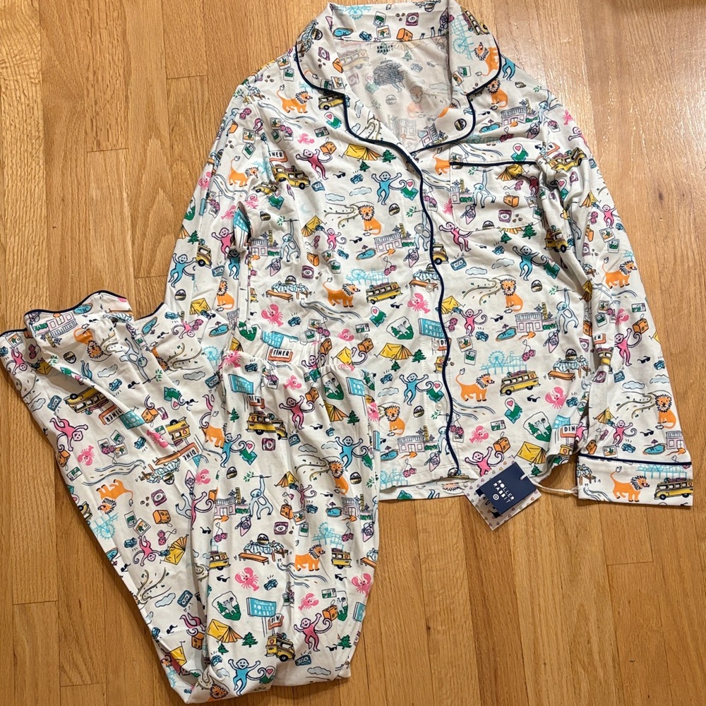 🌟 final sale - Roller Rabbit Women’s Pajama Set - Target - Roadtrip pattern